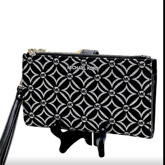 Michael Kors Silver and Black Wallet - Picture 2 of 10